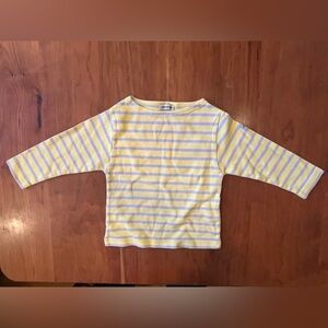 Armor Lux Yellow Striped Kids Heavy Weight Cotton Marinières Shirt
